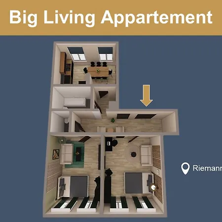 Appartamento Luga Homes - Karli Lipsia