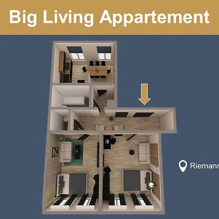 Luga Homes - Karli Apartment Leipzig