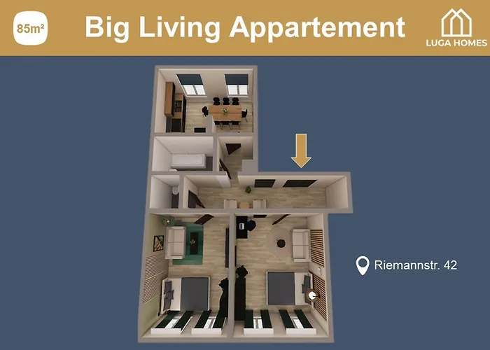 Lägenhet Luga Homes - Karli Leipzig